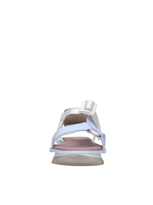 Malia leather and fabric sandals 3JUIN | MALIA 010 BUNNIE FLOORMARINE